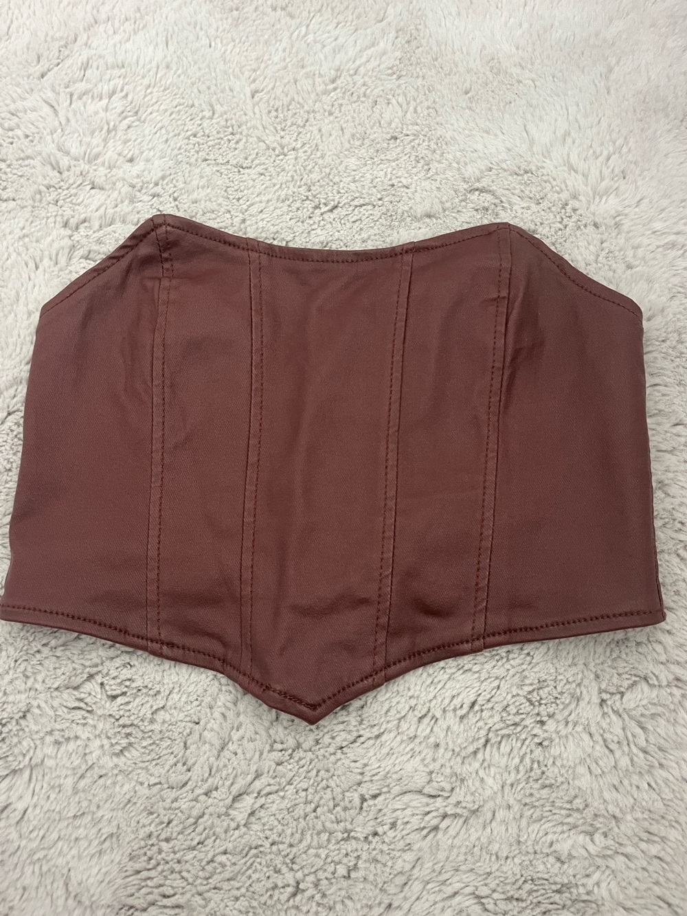 Edikted Brown Corset Top